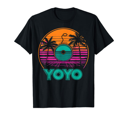 Yoyo Toy Vaporwave Aesthetic Sunset T-Shirt - Streetwear Style Unisex - T-Shirt, Sweatshirt, Hoodie