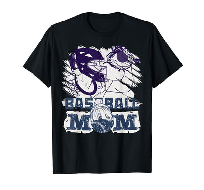 Baseball Mom Sports Softball T-Shirt - Casual Everyday Wear Unisex - T-Shirt, Sweatshirt, Hoodie