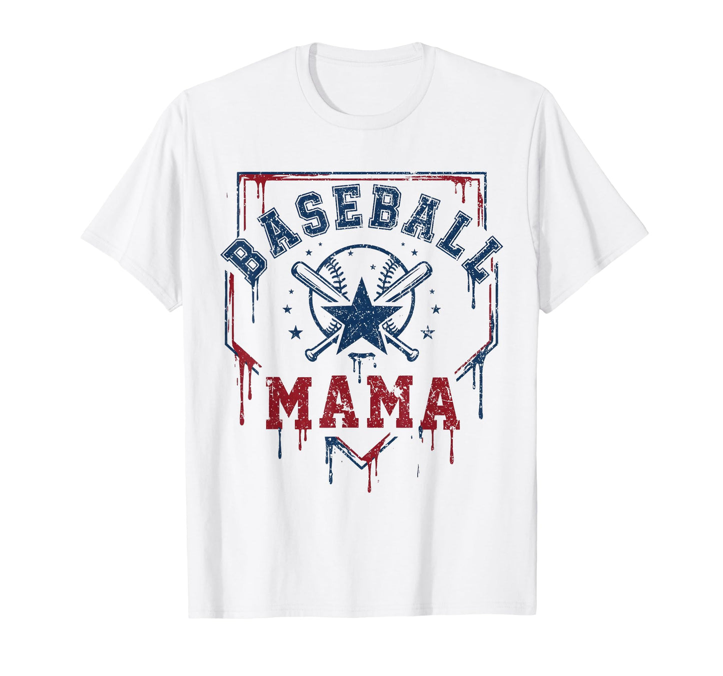 Baseball Mama Baseball Mom Mothers T-Shirt - Custom Art Print for Adults - T-Shirt, Sweatshirt, Hoodie