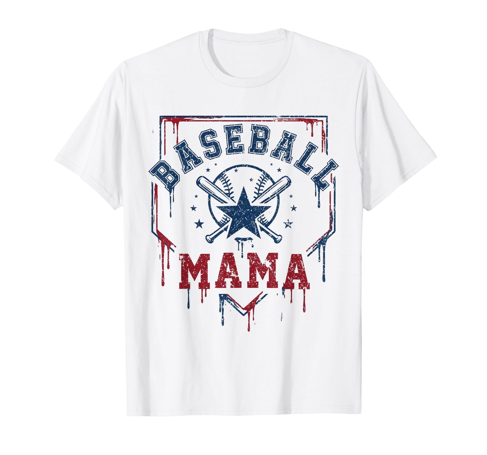 Baseball Mama Baseball Mom Mothers T-Shirt - Custom Art Print for Adults - T-Shirt, Sweatshirt, Hoodie