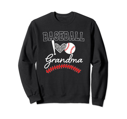 Baseball Grandma Gift Baseball Game Day Sweatshirt - Graphic Print Unisex - T-Shirt, Sweatshirt, Hoodie