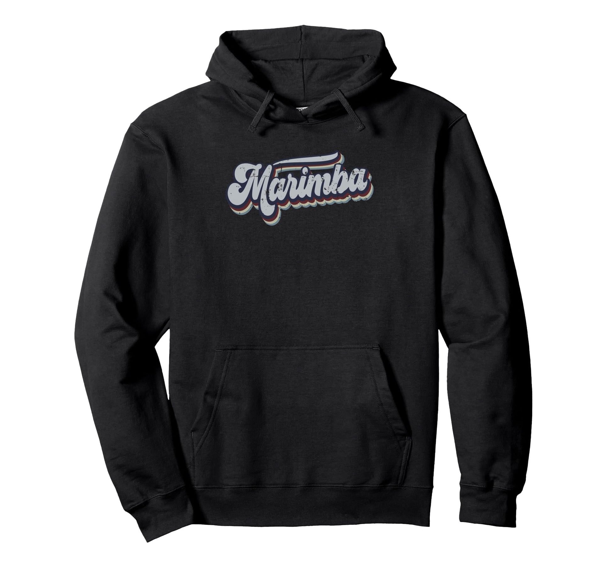 Marimba Distressed Rainbow Gift Hoodie - Novelty Apparel for Adults - T-Shirt, Sweatshirt, Hoodie