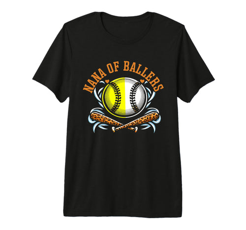 Nana Ballers Softball Baller Grandma T-Shirt - Trendy Graphic for Adults - T-Shirt, Sweatshirt, Hoodie