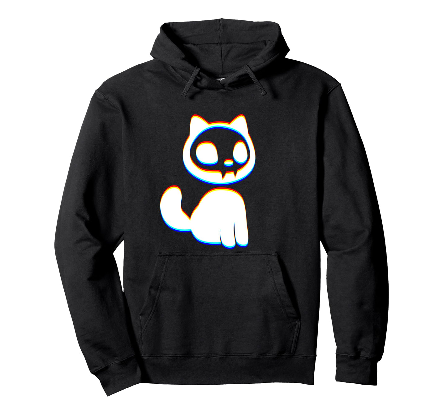 Glitch Art Vaporwave Aesthetic Edm Hoodie - Fun Novelty Design for Adults - T-Shirt, Sweatshirt, Hoodie