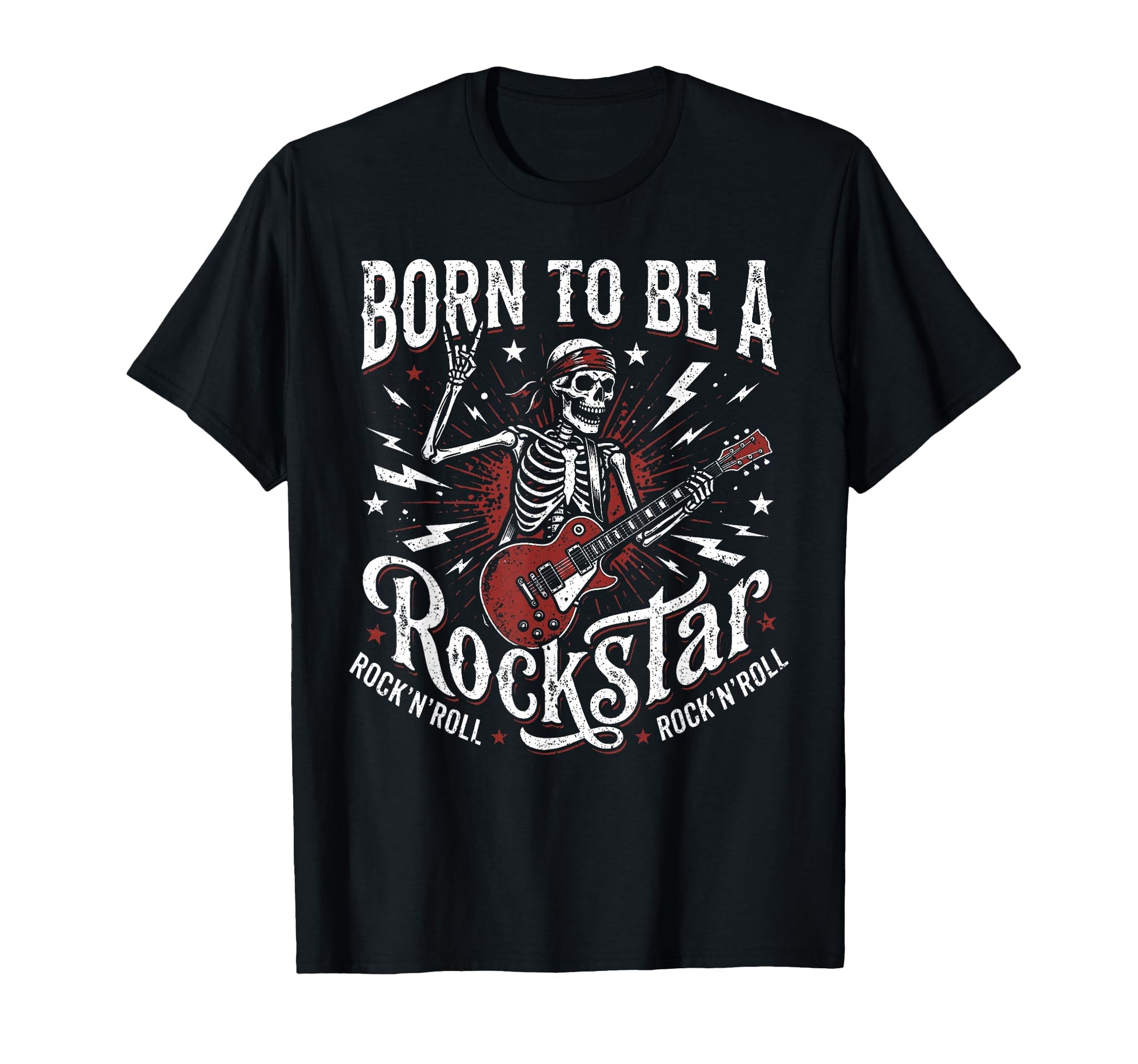 Born To Be Rockstar Rock N Roll Rock T-Shirt - Unique Graphic Men Women - T-Shirt, Sweatshirt, Hoodie