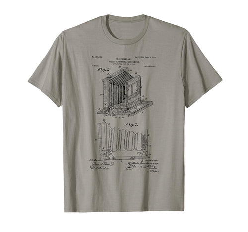 Box Camera Patent Blueprint Photography T-Shirt - Aesthetic Graphic Unisex - T-Shirt, Sweatshirt, Hoodie