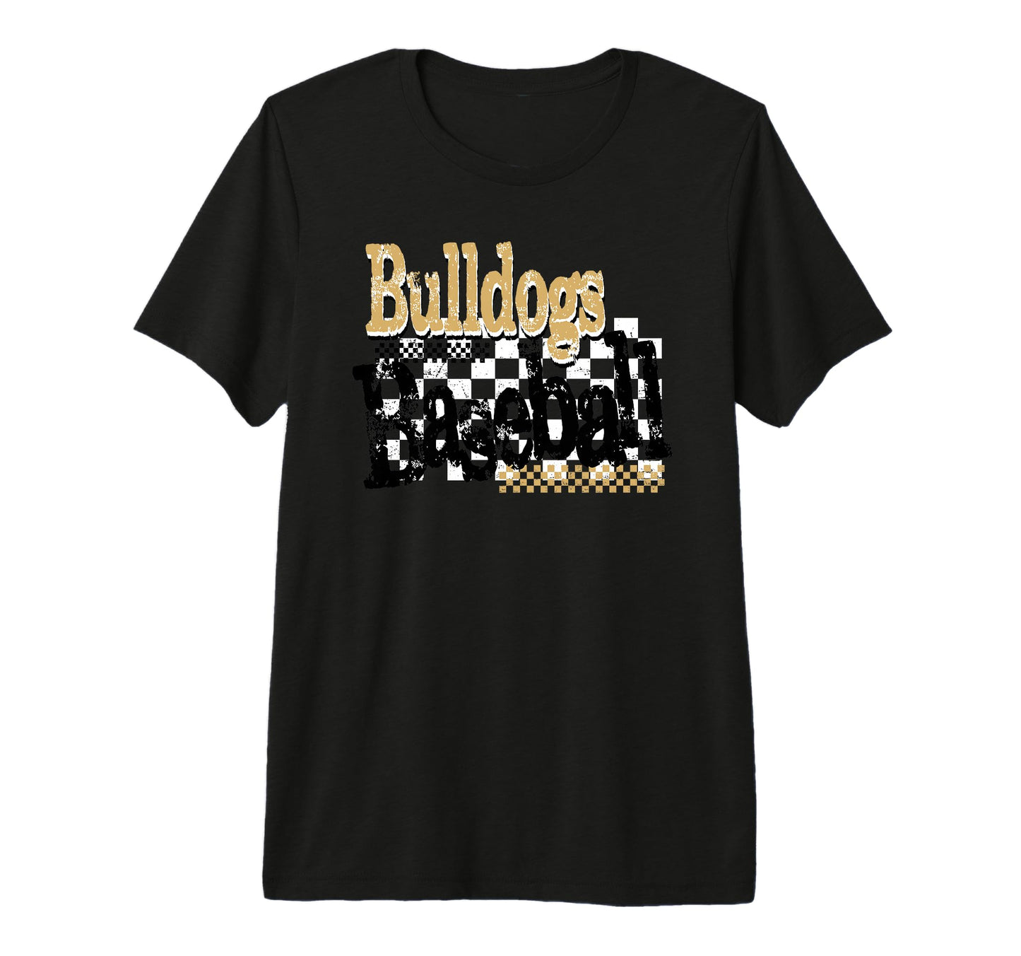 Gold Bulldogs Baseball Mom Game Day T-Shirt - Fun Novelty Design Unisex - T-Shirt, Sweatshirt, Hoodie