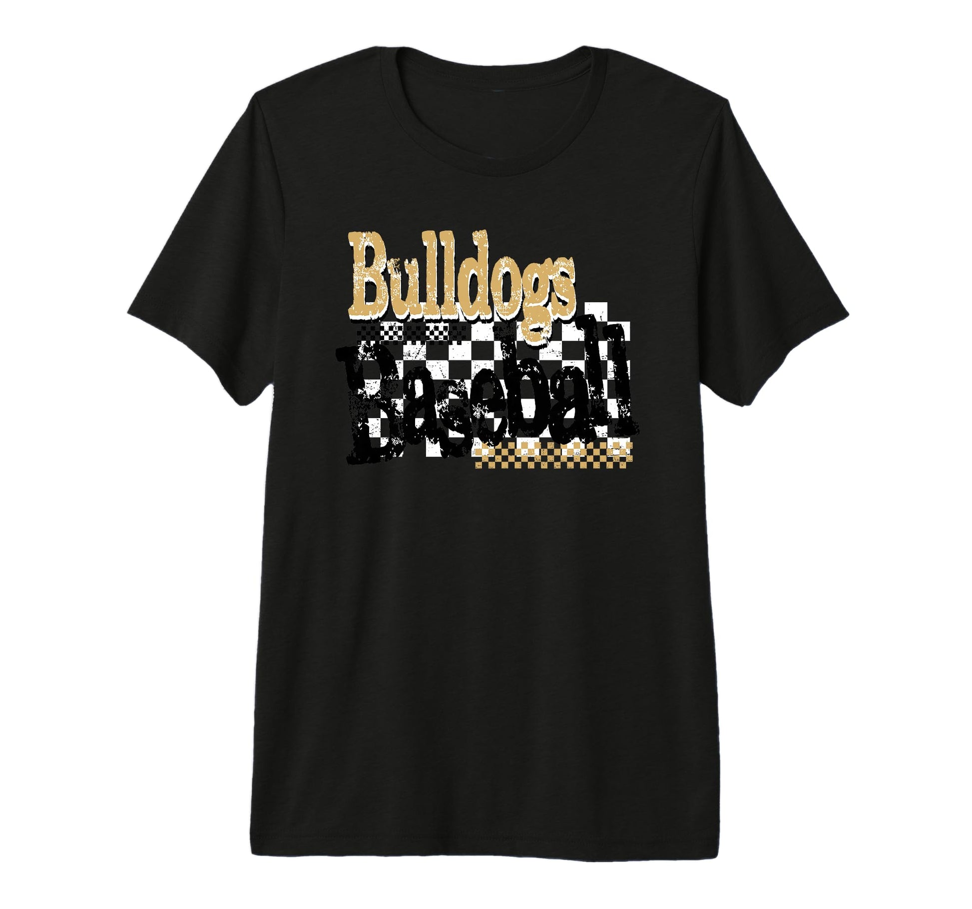 Gold Bulldogs Baseball Mom Game Day T-Shirt - Fun Novelty Design Unisex - T-Shirt, Sweatshirt, Hoodie
