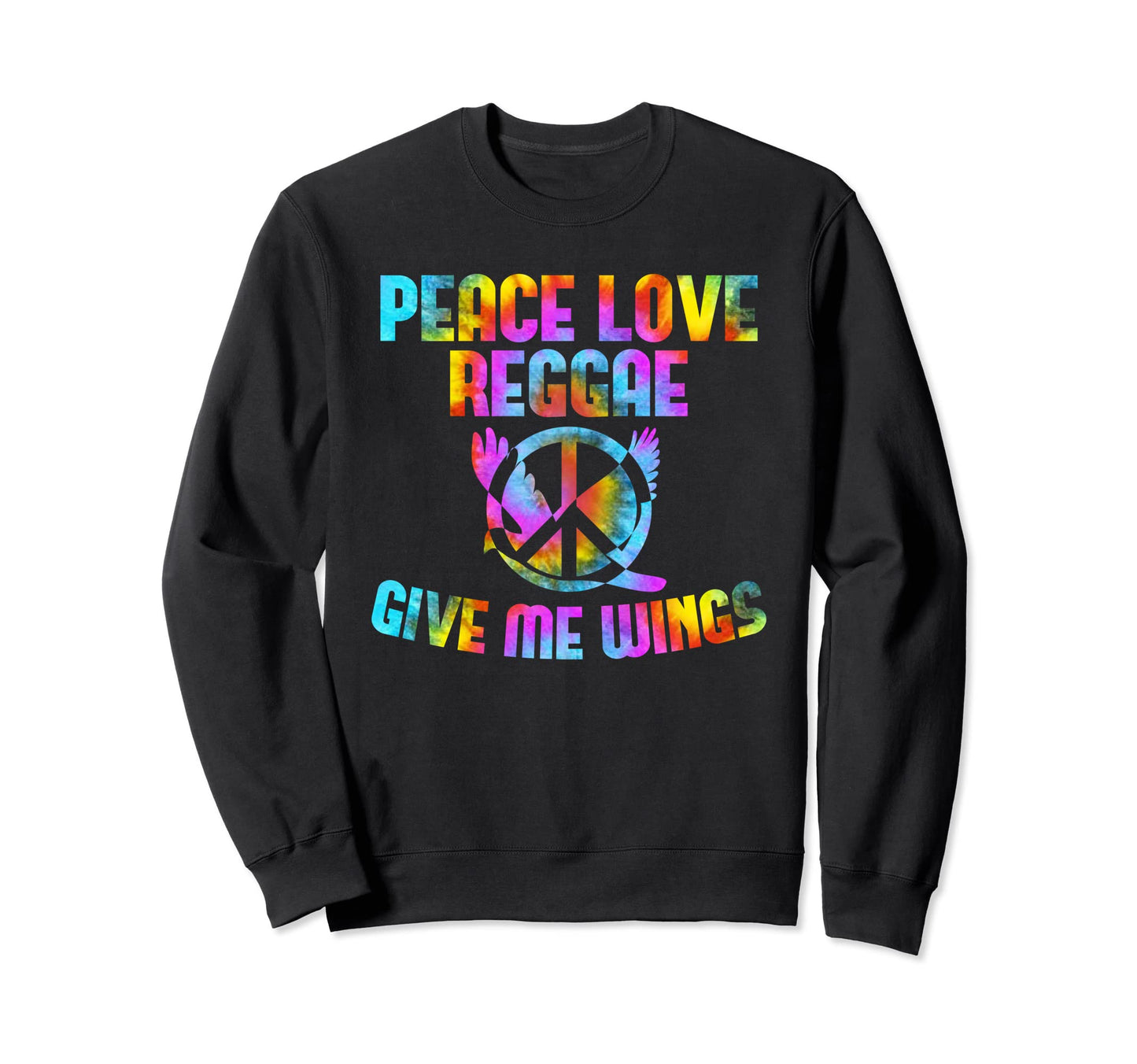Reggae Rastafari Peace Love Reggae Sweatshirt - Unique Graphic for Adults - T-Shirt, Sweatshirt, Hoodie