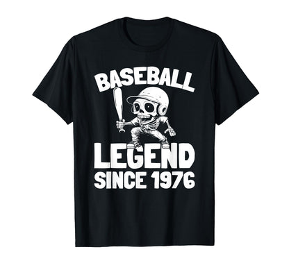 Born 1976 Baseball Sport Player T-Shirt - Aesthetic Graphic for Adults - T-Shirt, Sweatshirt, Hoodie