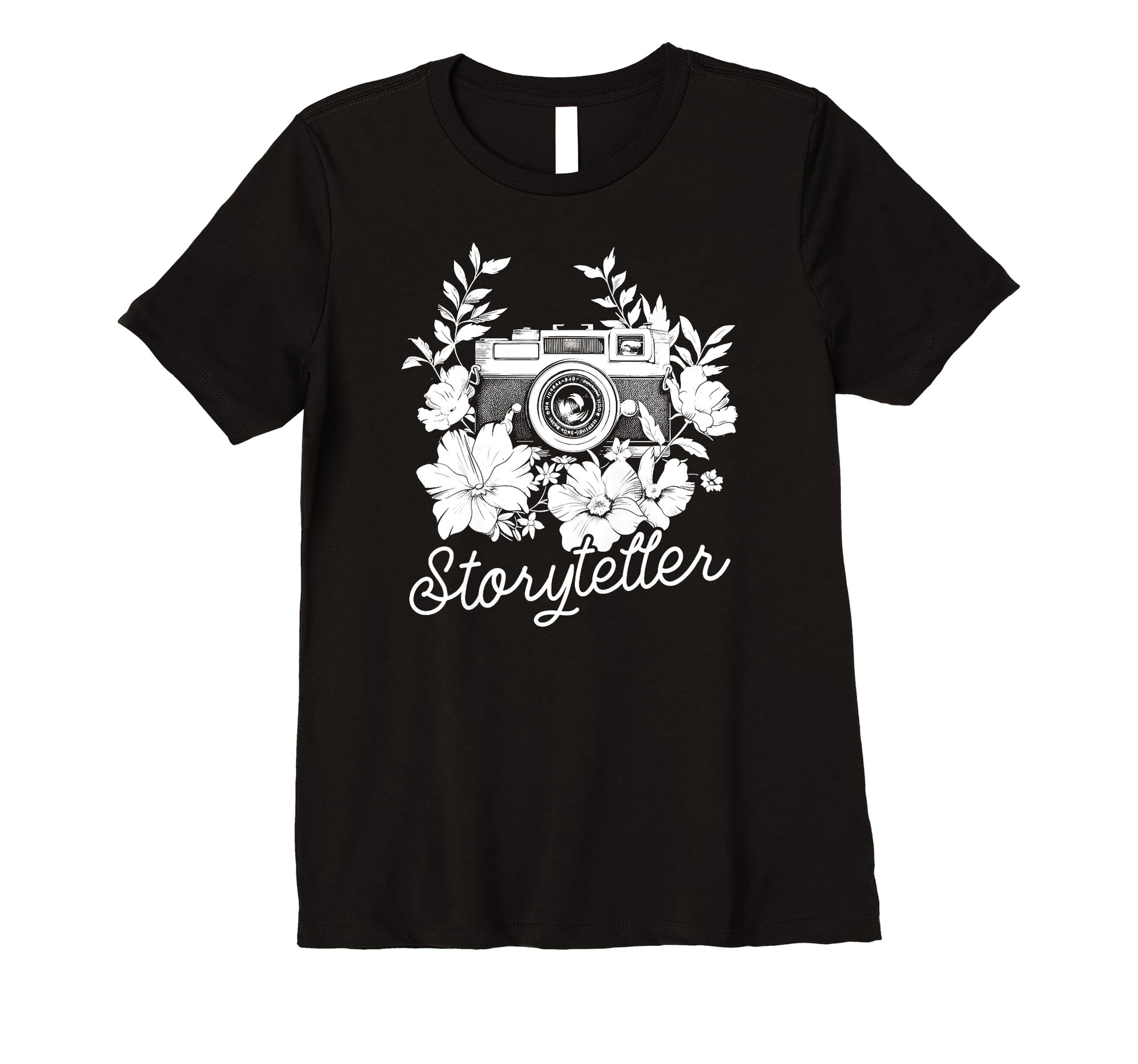 Womens Photographer Storyteller Camera T-Shirt - Graphic Print Unisex - T-Shirt, Sweatshirt, Hoodie