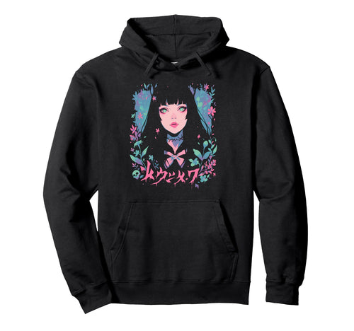 Goth Grunge Demon Anime Waifu Hoodie - Casual Everyday Wear for Adults - T-Shirt, Sweatshirt, Hoodie