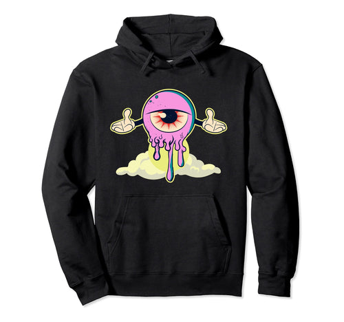 Kowai Eye Vaporwave Anime Manga Hoodie - Fun Novelty Design Men Women - T-Shirt, Sweatshirt, Hoodie