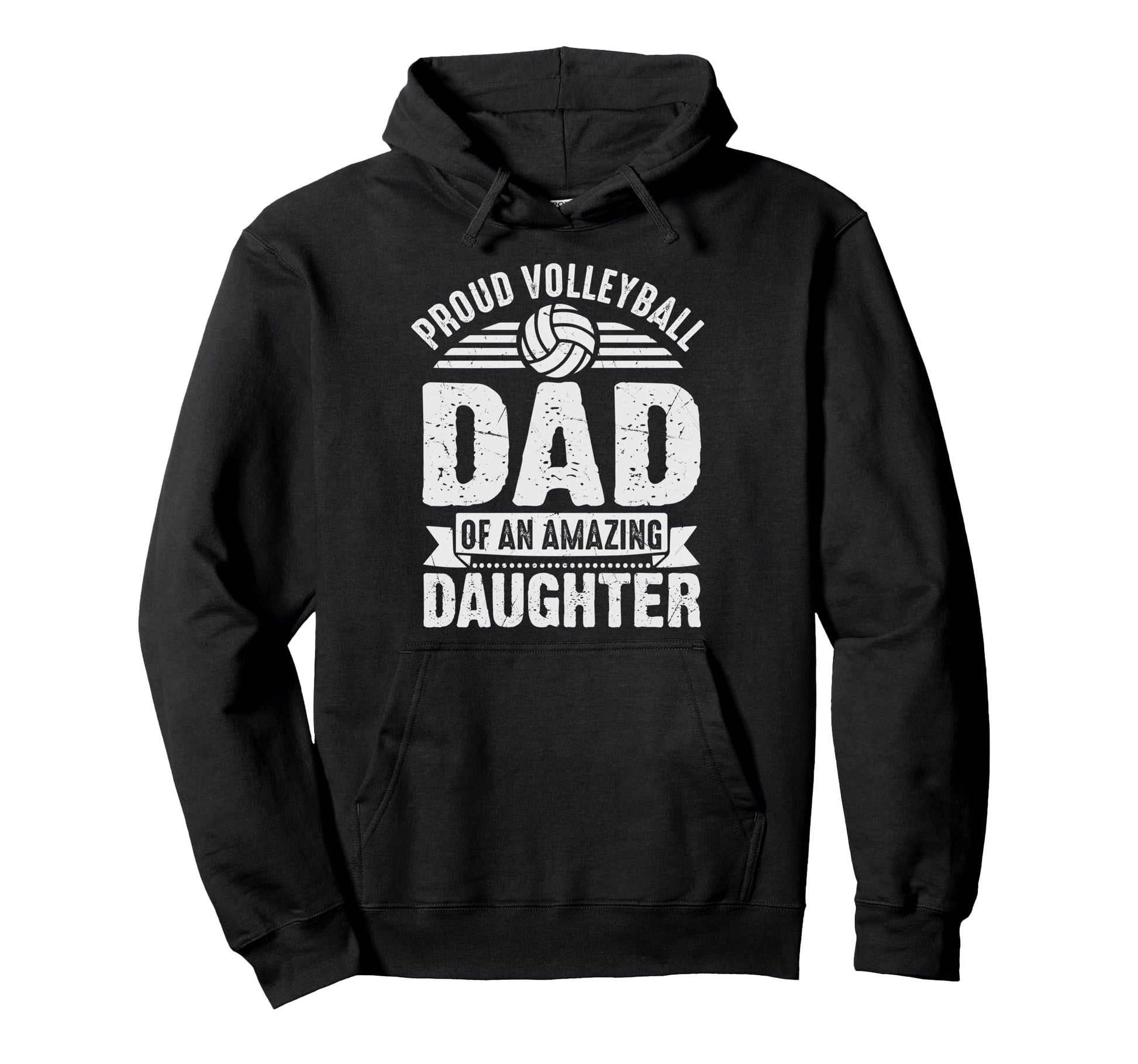 Proud Volleyball Dad Daughter Funny Hoodie - Streetwear Style Men Women - T-Shirt, Sweatshirt, Hoodie