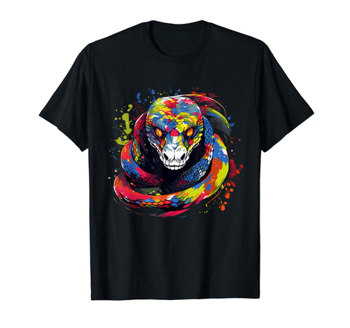 Rainbow Boa Snake T-Shirt - Aesthetic Graphic Men Women - T-Shirt, Sweatshirt, Hoodie