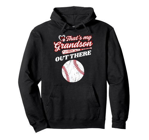 Thats My Grandson Out There Funny Hoodie - Minimalist Print Men Women - T-Shirt, Sweatshirt, Hoodie