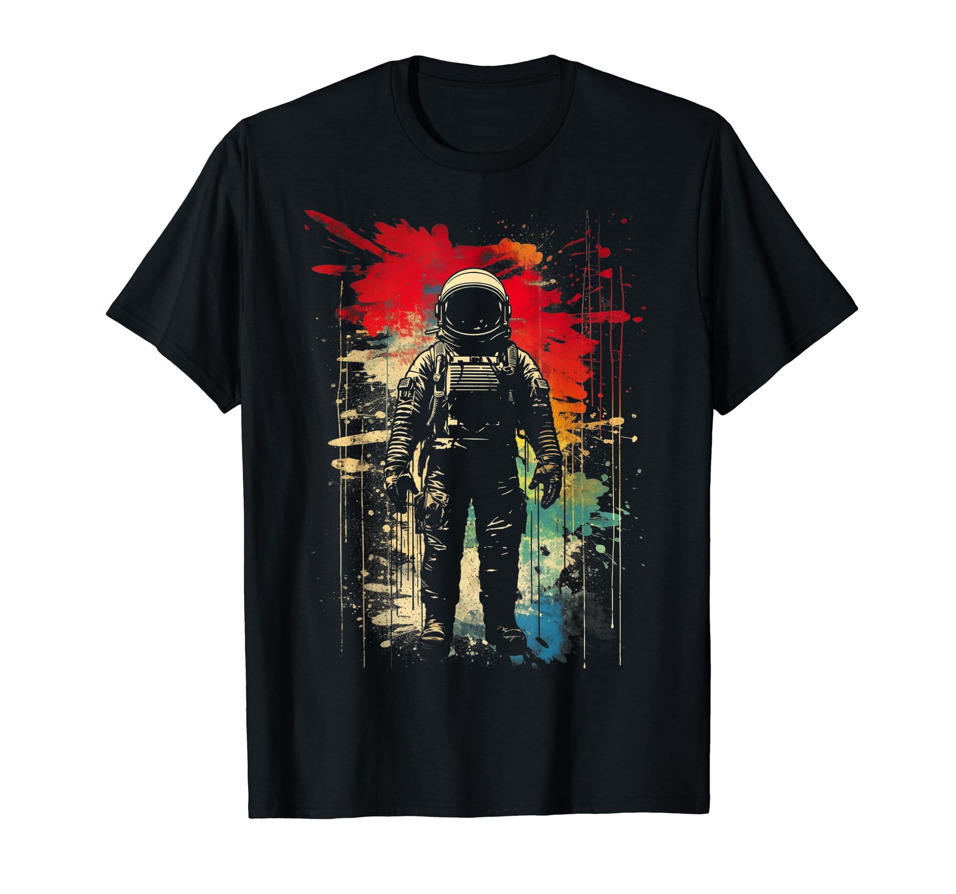 Astronaut Distressed 90S Space Grunge T-Shirt - Unique Graphic Men Women - T-Shirt, Sweatshirt, Hoodie
