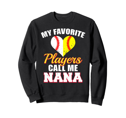 My Favorite Baseball Softball Sweatshirt - Streetwear Style Men Women - T-Shirt, Sweatshirt, Hoodie