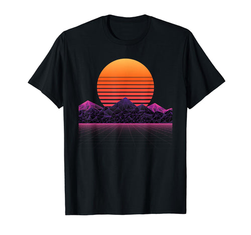 Sunset Vaporwave Aesthetic T-Shirt - Custom Art Print for Adults - T-Shirt, Sweatshirt, Hoodie