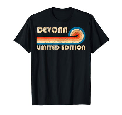 Devona 70S 80S Sunset Stripe T-Shirt - Unique Graphic Men Women - T-Shirt, Sweatshirt, Hoodie
