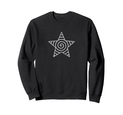 Spiral Star Y2K Grunge 90S Sweatshirt - Streetwear Style for Adults - T-Shirt, Sweatshirt, Hoodie