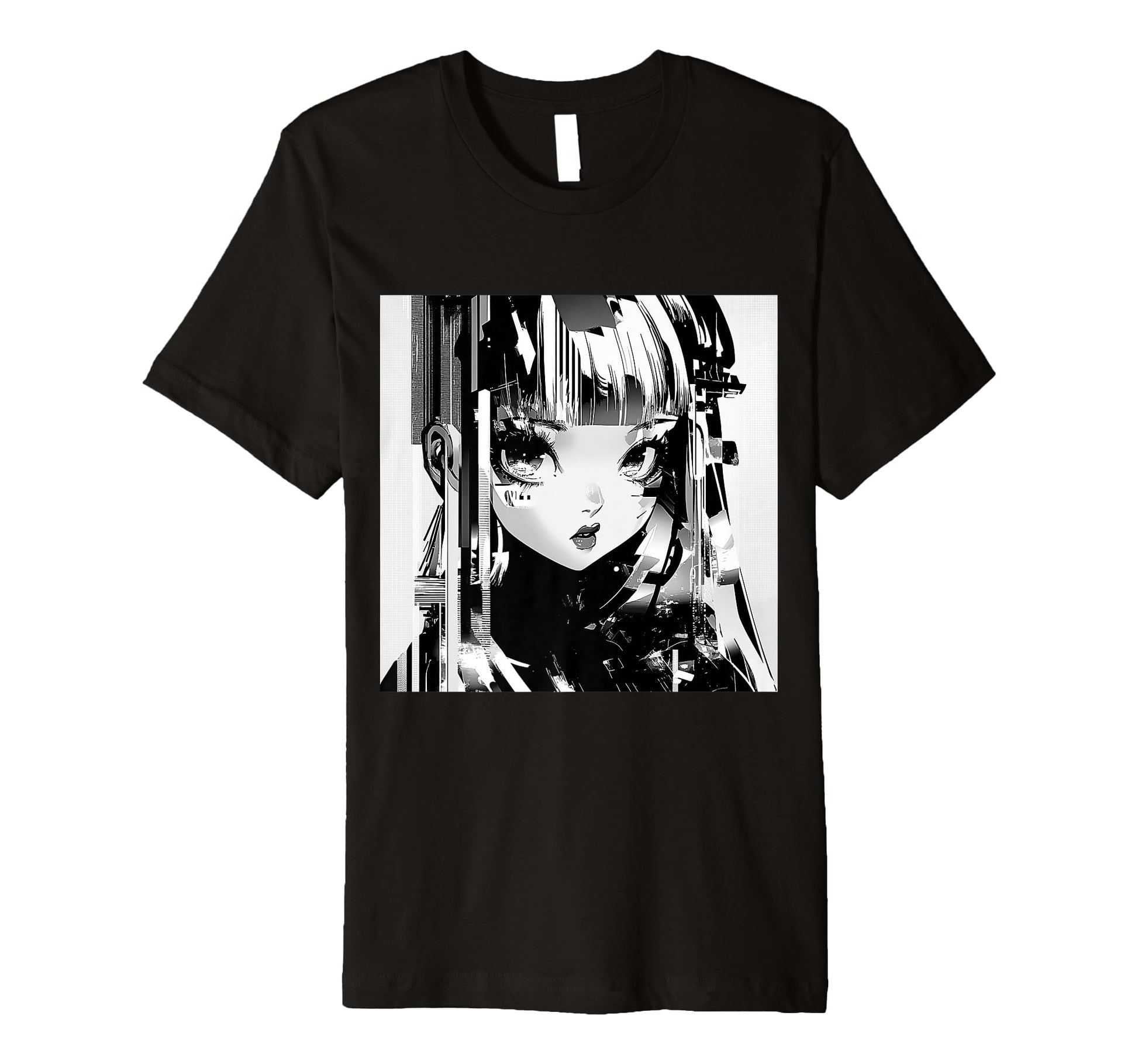 Glitchcore Kawaii Anime Gothic T-Shirt - Streetwear Style for Adults - T-Shirt, Sweatshirt, Hoodie