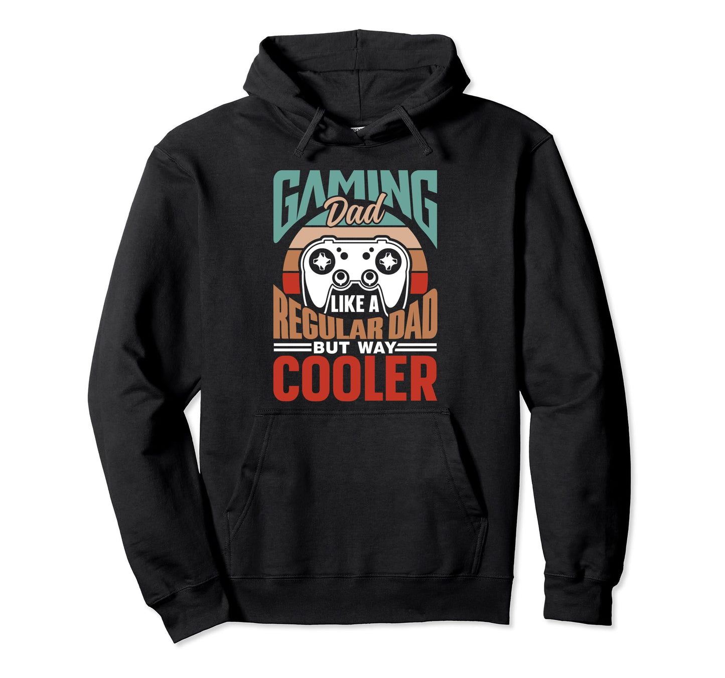 Gaming Dad Like Regular Dad Only Much Hoodie - Minimalist Print for Adults - T-Shirt, Sweatshirt, Hoodie