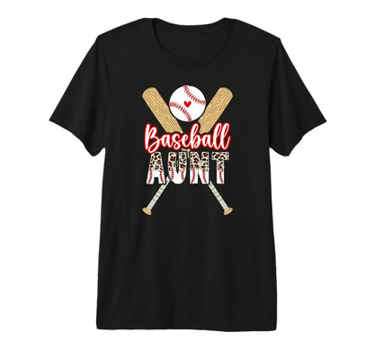 Baseball Aunt Baseball Player Auntie T-Shirt - Custom Art Print Unisex - T-Shirt, Sweatshirt, Hoodie