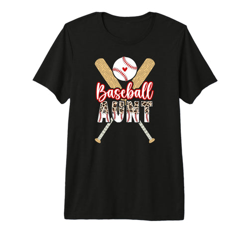 Baseball Aunt Baseball Player Auntie T-Shirt - Custom Art Print Unisex - T-Shirt, Sweatshirt, Hoodie