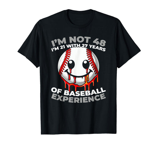 48Th Birthday Team Player Baseballer T-Shirt - Custom Art Print for Adults - T-Shirt, Sweatshirt, Hoodie