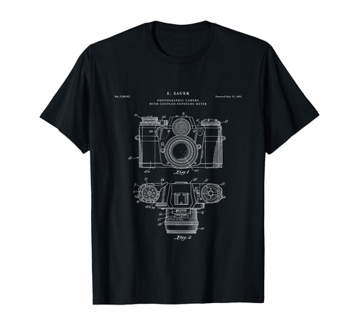 Camera Patent Antique T-Shirt - Casual Everyday Wear Unisex - T-Shirt, Sweatshirt, Hoodie