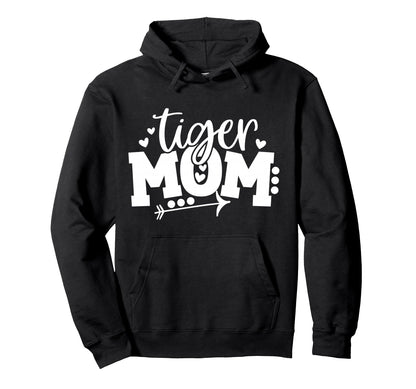 Football Tiger Mom Arrow Hearts Trendy Hoodie - Minimalist Print Men Women - T-Shirt, Sweatshirt, Hoodie