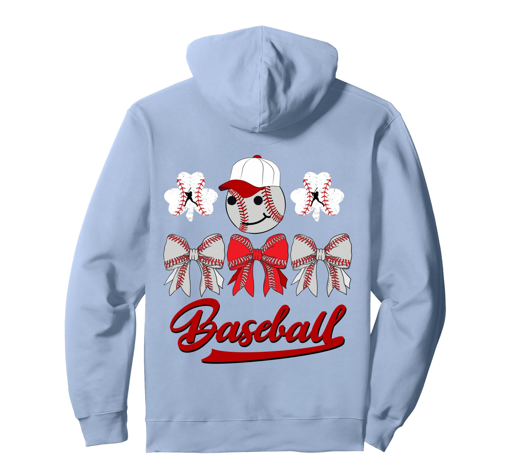 Baseball Bow Coquette Mom Lucky Hoodie - Aesthetic Graphic for Adults - T-Shirt, Sweatshirt, Hoodie