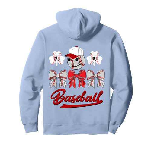 Baseball Bow Coquette Mom Lucky Hoodie - Aesthetic Graphic for Adults - T-Shirt, Sweatshirt, Hoodie