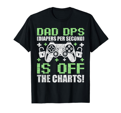 Gamer Dad Fathers Day Dad Dps Diapers T-Shirt - Custom Art Print Men Women - T-Shirt, Sweatshirt, Hoodie