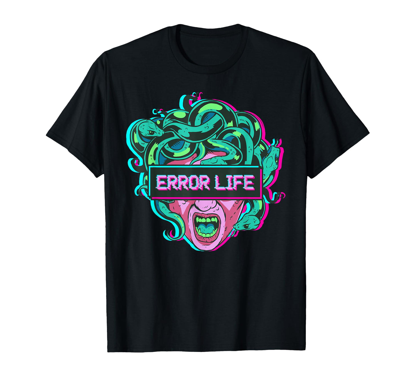 Aesthetic Medusa Snake Head Gorgon T-Shirt - Custom Art Print Men Women - T-Shirt, Sweatshirt, Hoodie