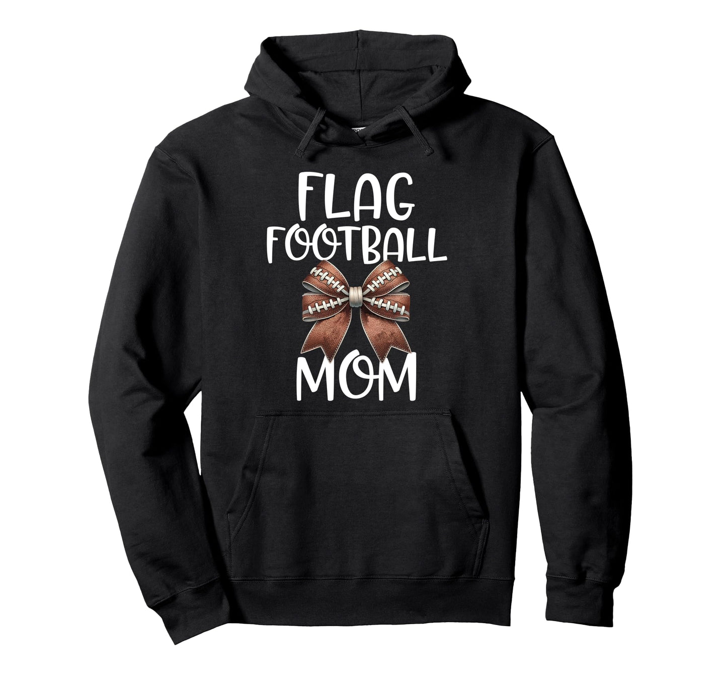 Flag Football Mom Football Game Day Hoodie - Minimalist Print Men Women - T-Shirt, Sweatshirt, Hoodie