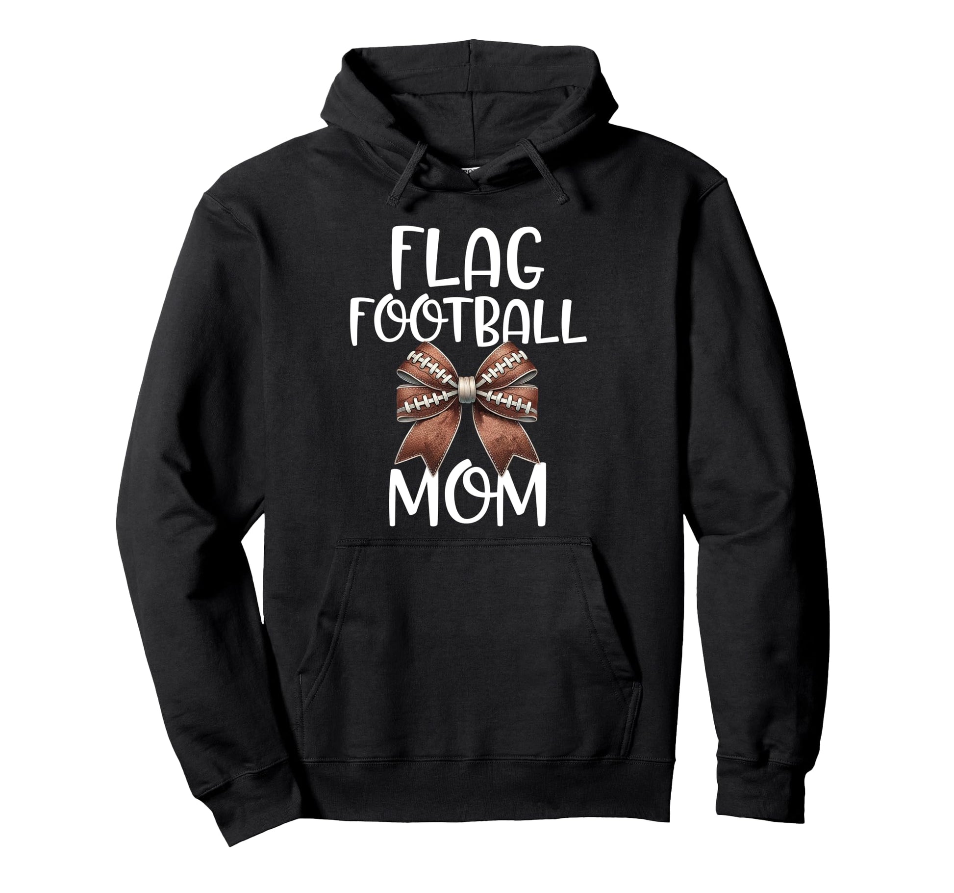 Flag Football Mom Football Game Day Hoodie - Minimalist Print Men Women - T-Shirt, Sweatshirt, Hoodie