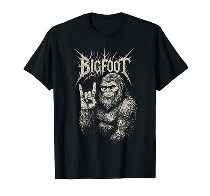 Rock Band Bigfoot Funny Sasquatch T-Shirt - Minimalist Print Men Women - T-Shirt, Sweatshirt, Hoodie