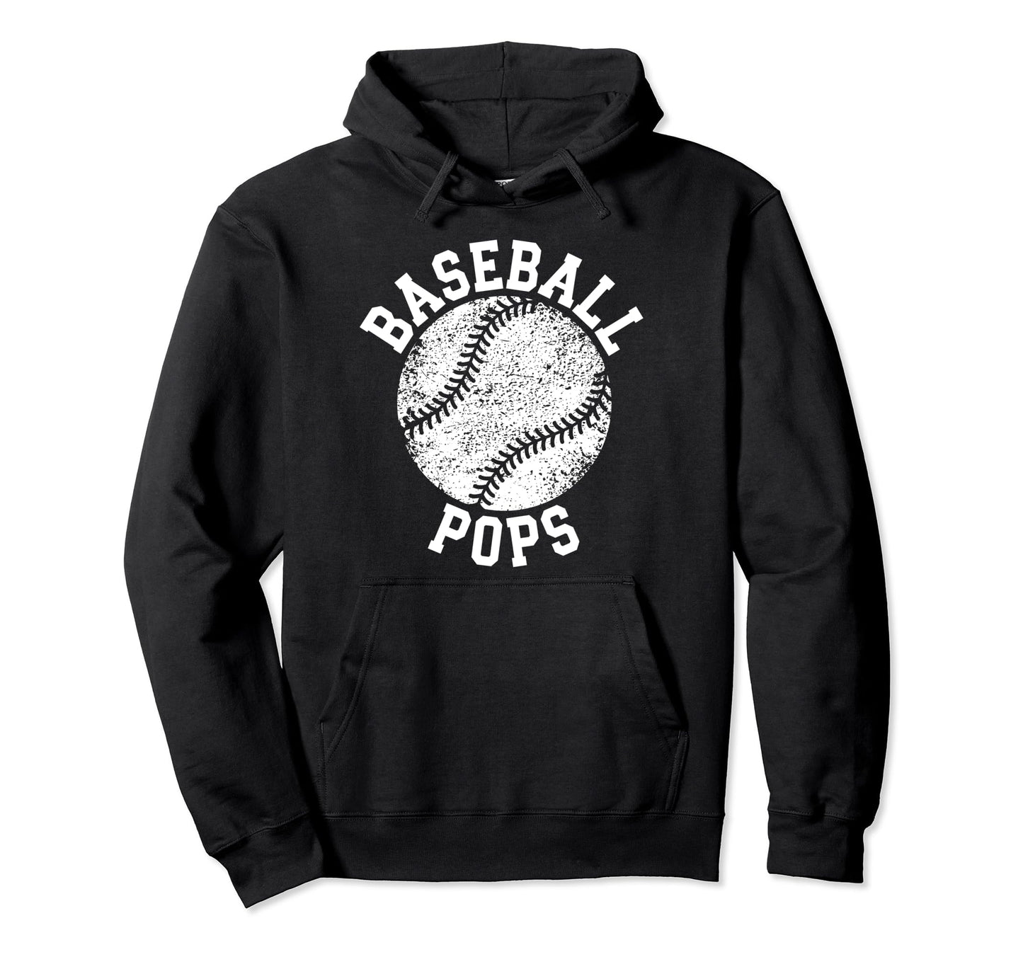 Proud Baseball Pops Grandpa Pops Hoodie - Trendy Graphic for Adults - T-Shirt, Sweatshirt, Hoodie