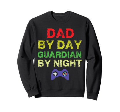Mens Gamer Dad Dad Day Guardian Sweatshirt - Fun Novelty Design for Adults - T-Shirt, Sweatshirt, Hoodie