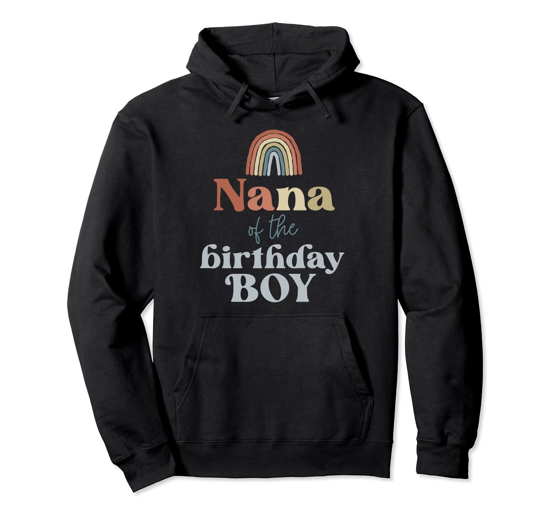 Nana Birthday Boho Rainbow Party Supplies Hoodie - Minimalist Print Unisex - T-Shirt, Sweatshirt, Hoodie
