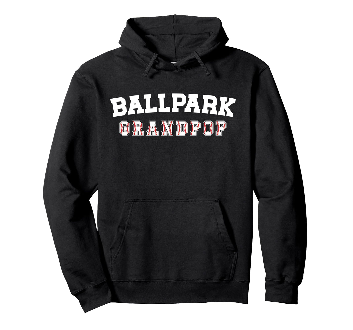Ballpark Grandpop Baseball Grandpop Hoodie - Minimalist Print Unisex - T-Shirt, Sweatshirt, Hoodie