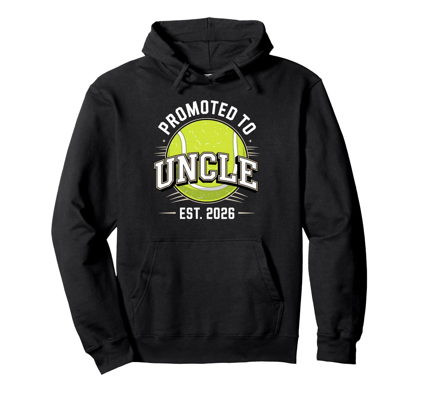 Promoted To Uncle Est 2026 Baseball Hoodie - Aesthetic Graphic for Adults - T-Shirt, Sweatshirt, Hoodie