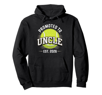 Promoted To Uncle Est 2026 Baseball Hoodie - Aesthetic Graphic for Adults - T-Shirt, Sweatshirt, Hoodie