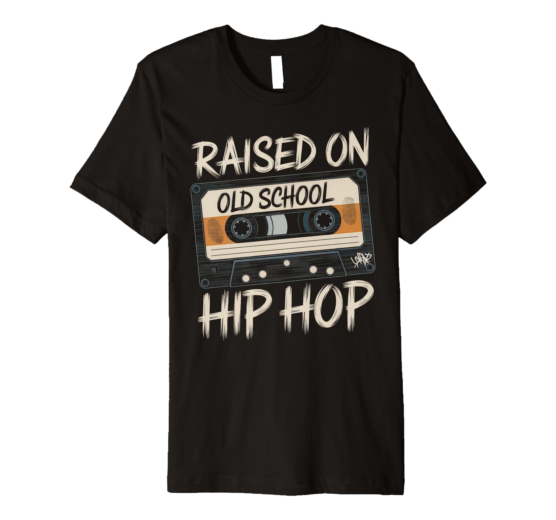 Raised Old School Hip Hop Cassette T-Shirt - Trendy Graphic Men Women - T-Shirt, Sweatshirt, Hoodie