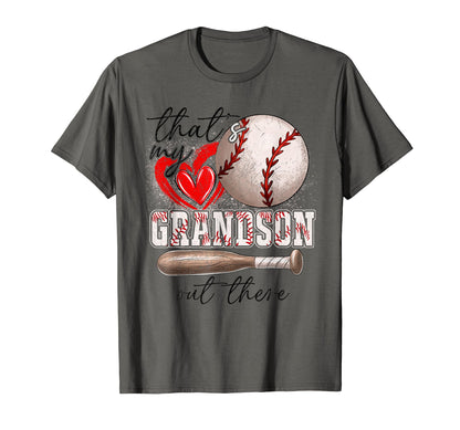 Baseball Grandma Thats My Grandson Out T-Shirt - Unique Graphic for Adults - T-Shirt, Sweatshirt, Hoodie