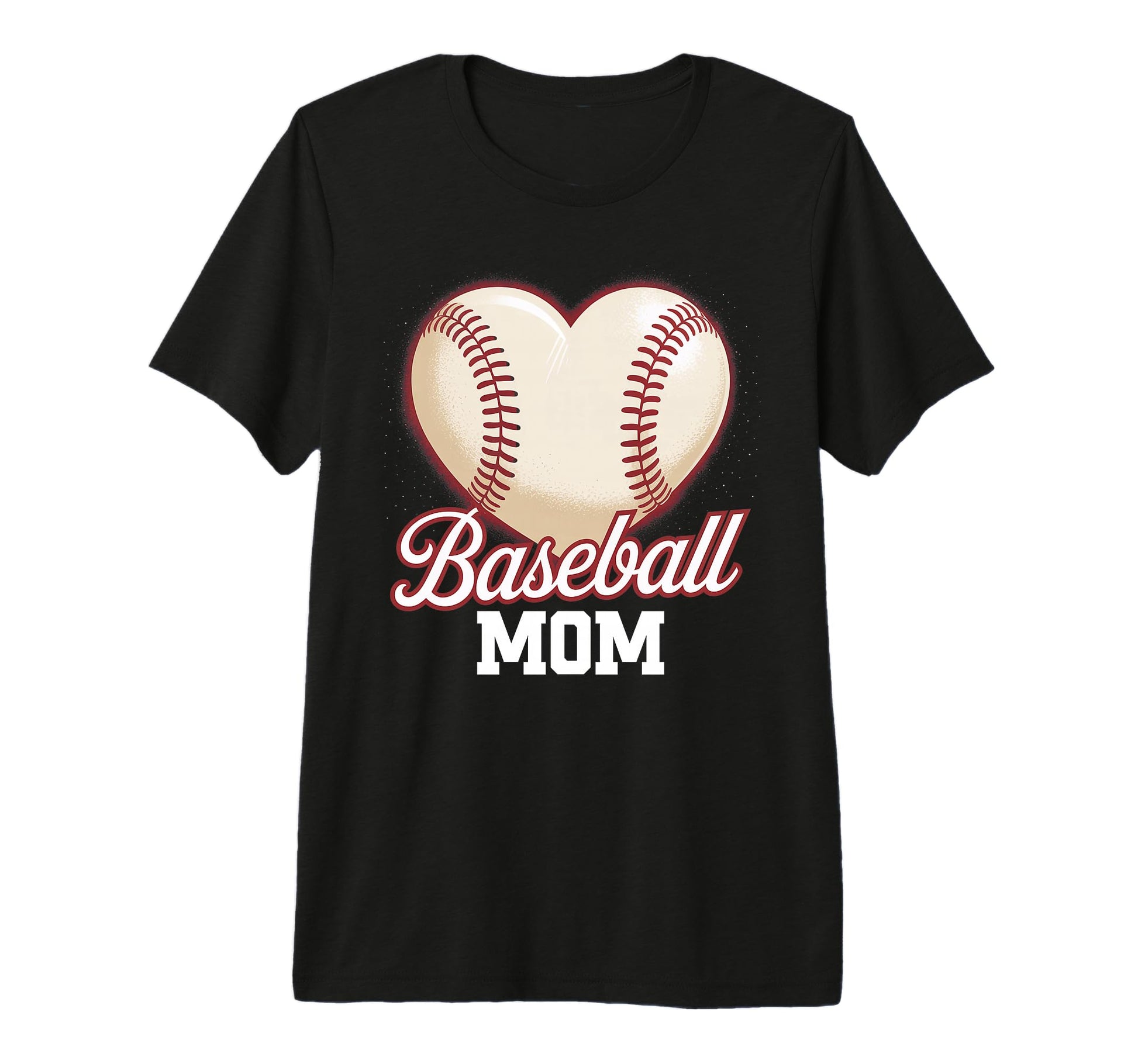 Heart Baseball Mom Mothers Day Tri Blend T-Shirt - Trendy Graphic Men Women - T-Shirt, Sweatshirt, Hoodie