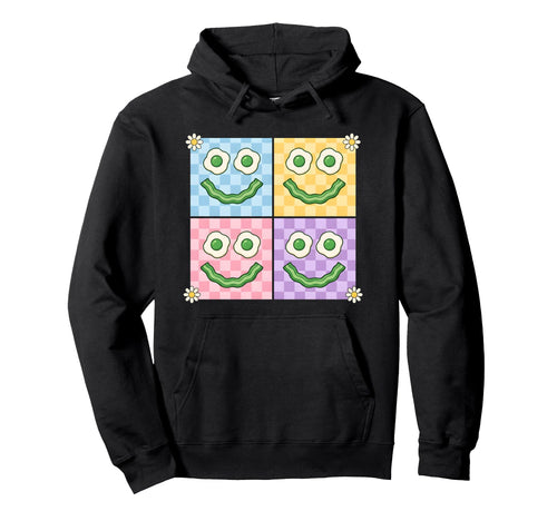 Green Smile Face Eggs And Bacon Hoodie - Graphic Print for Adults - T-Shirt, Sweatshirt, Hoodie