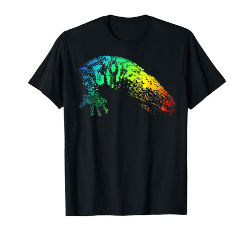 Gila Monster Colorful Rainbow T-Shirt - Custom Art Print Men Women - T-Shirt, Sweatshirt, Hoodie